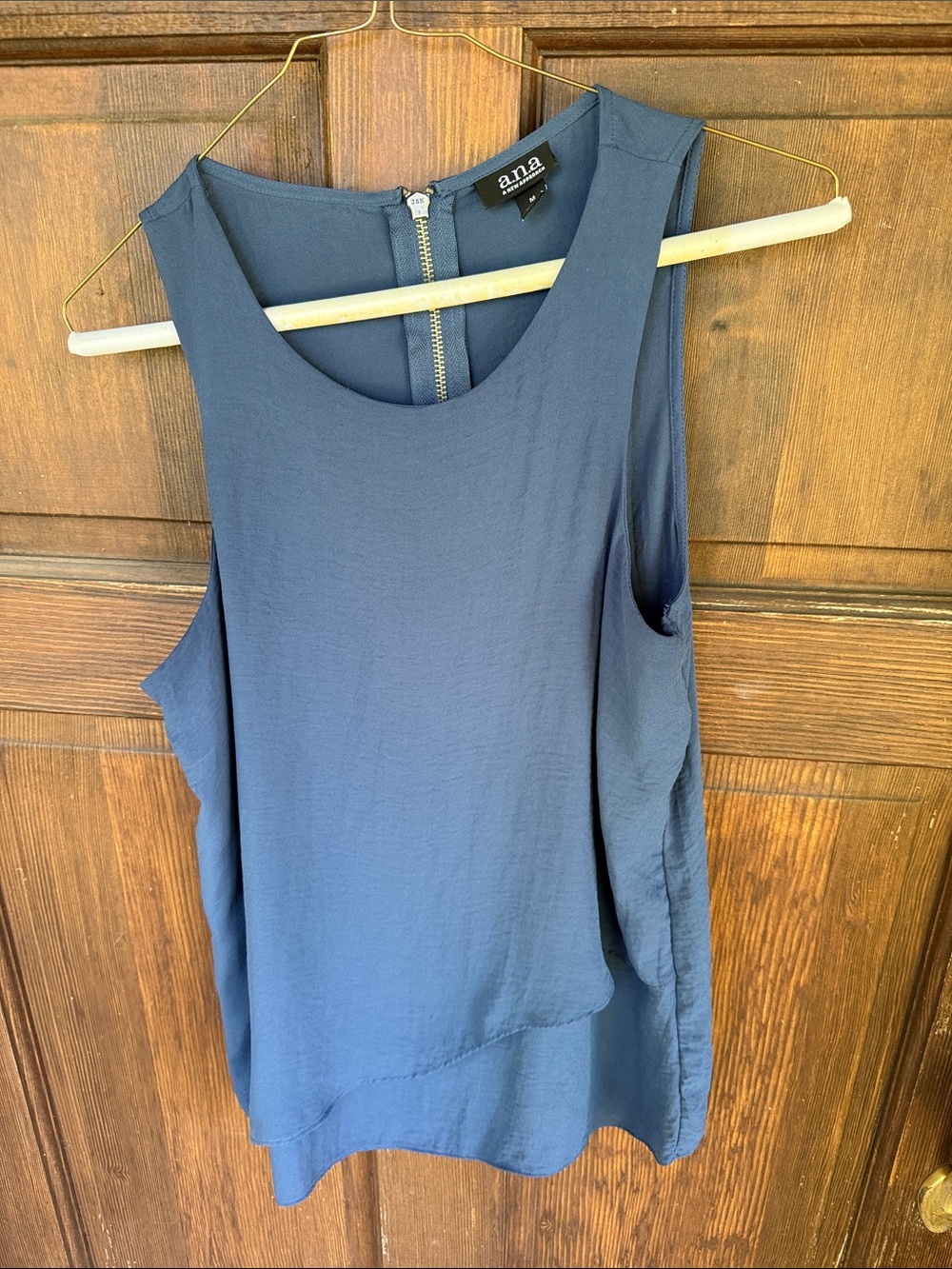 a.n.a Navy Layered Sleeveless Tank Top